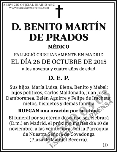 Benito Martín de Prados